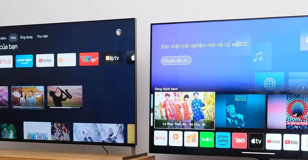 Giới thiệu về tivi hệ điều hành Webos và Android