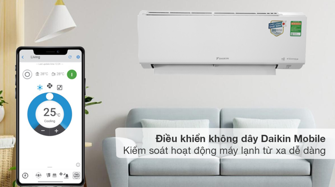 lợi ích khi dùng bộ điều khiển không dây Daikin Mobile BRP072A42 cho điều hòa Daikin