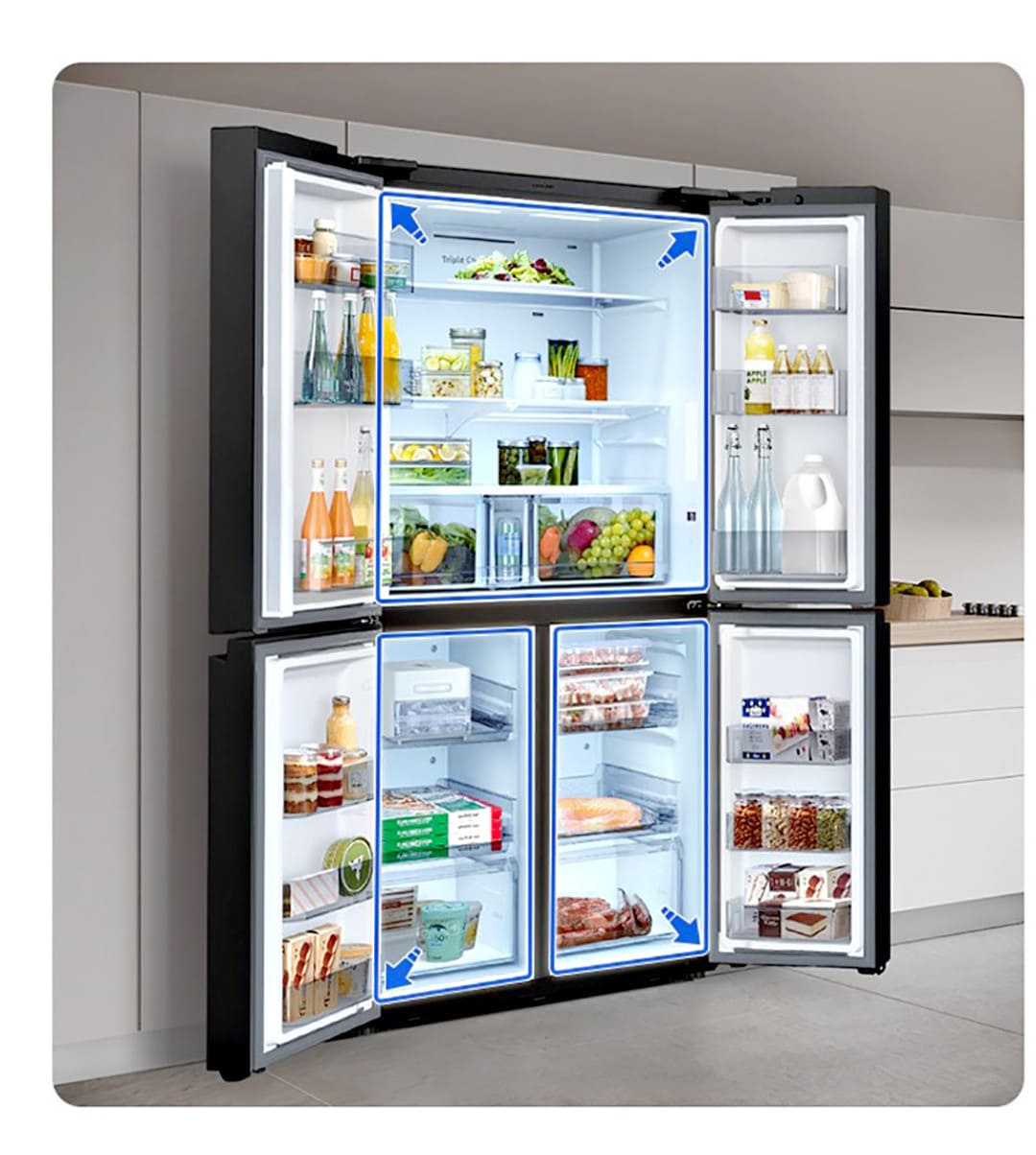 Các tính năng nổi bật của Tủ lạnh Samsung Inverter 599 lít Multi Door Bespoke RF60A91R177SV