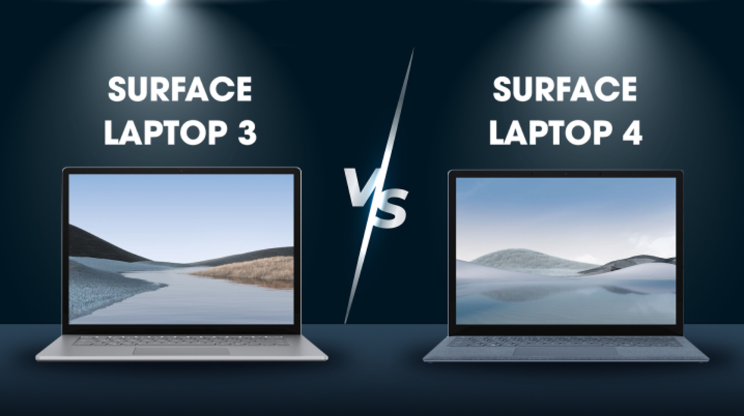 So sánh Surface Laptop 4 với Surface Laptop Go 3