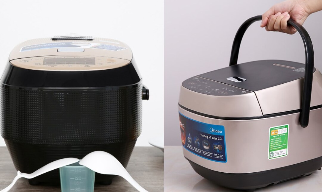 So sánh nồi cơm điện Midea và Tiger về tính năng