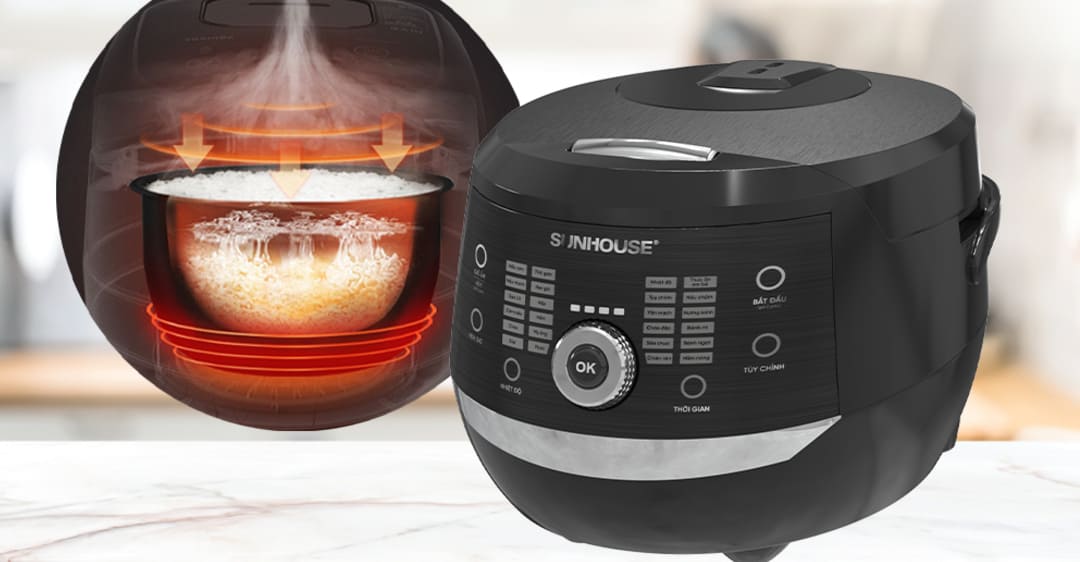 So sánh nồi cơm điện Philips và Sunhouse