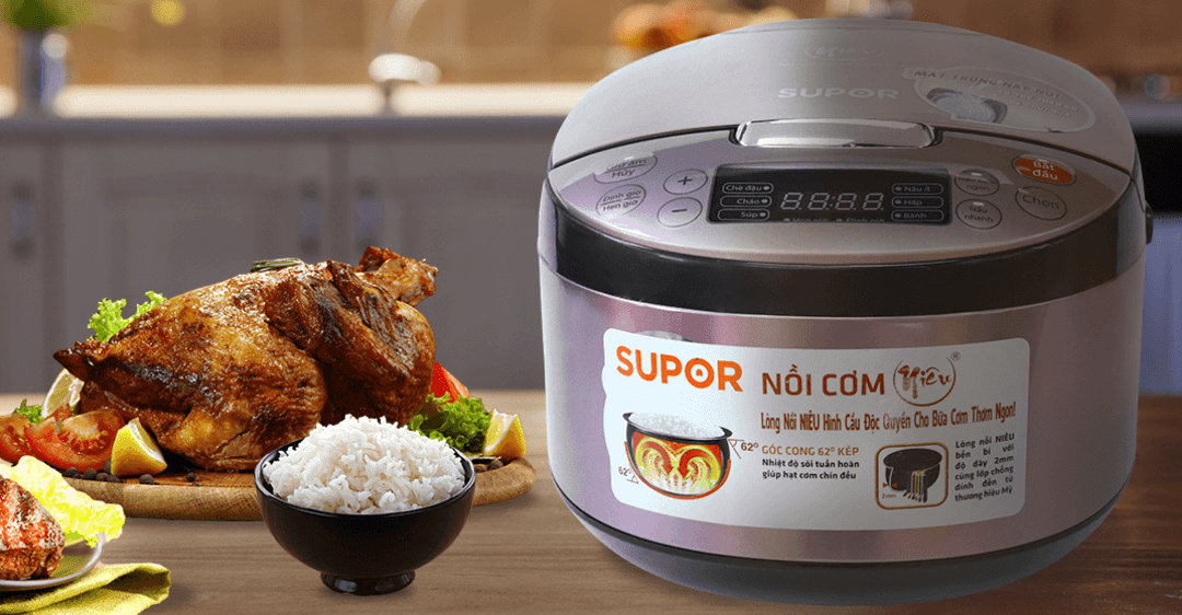 So sánh nồi cơm điện Supor và Daewoo
