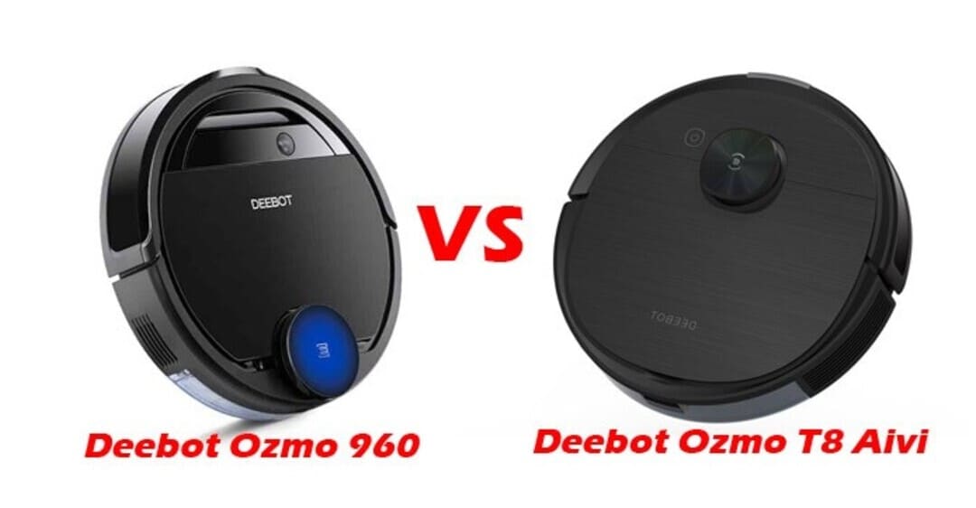 So sánh robot hút bụi Deebot Ozmo T8 Aivi vs Deebot Ozmo 960
