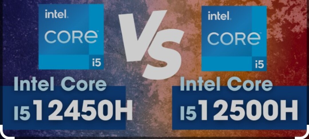 Sự khác biệt giữa Intel Core i5 12450H và i5 12500H về kiến trúc