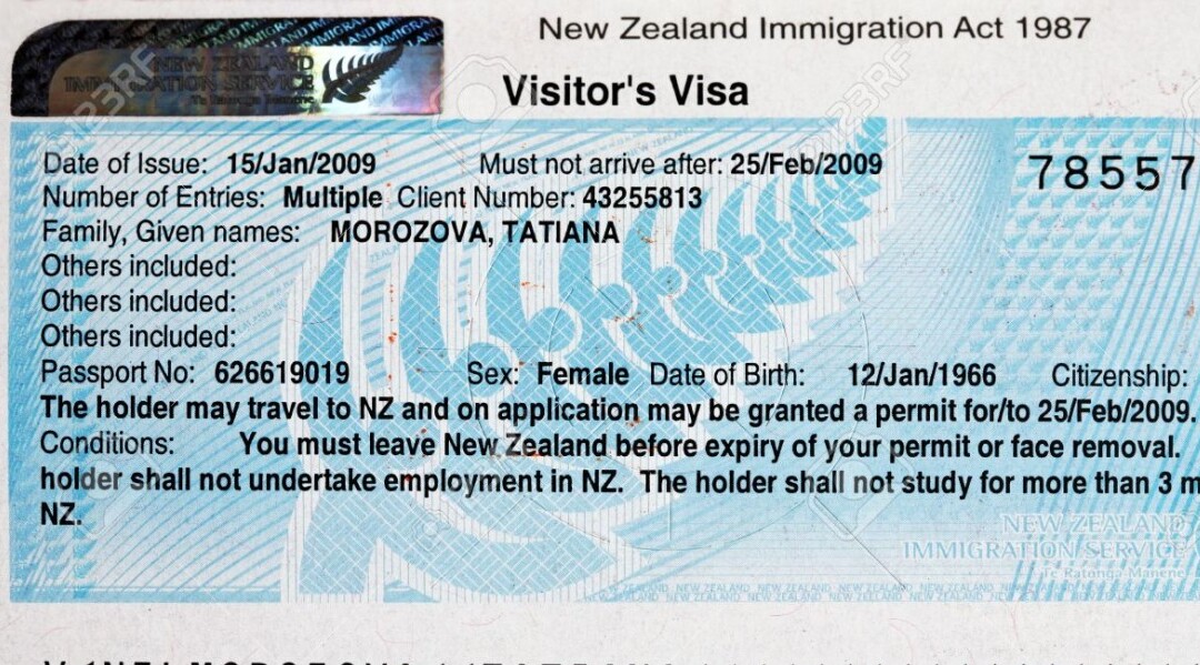 Thanh toán chi phí thị thực New Zealand