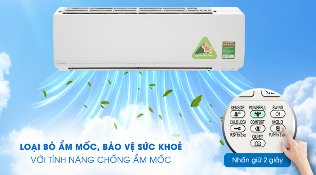 Chức năng chống ẩm mốc bảo vệ sức khỏe