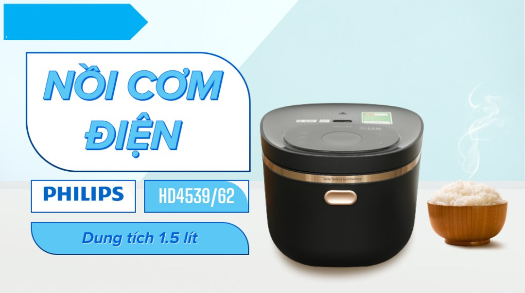 nồi cơm điện Delites và Philips