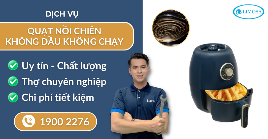 Quạt nồi chiên không dầu không chạy Limosa