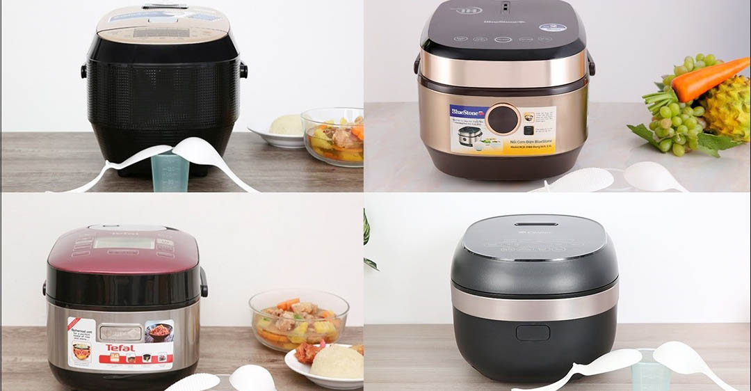 so sánh nồi cơm điện Bluestone và Oster