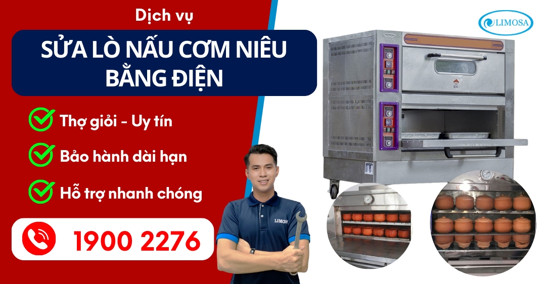 Sửa Lò Nấu Cơm Niêu Bằng Điện Limosa