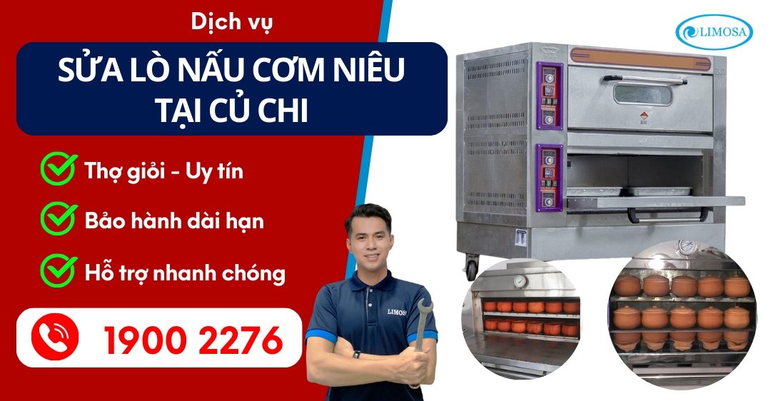 Sửa Lò Nấu Cơm Niêu Tại Củ Chi Limosa
