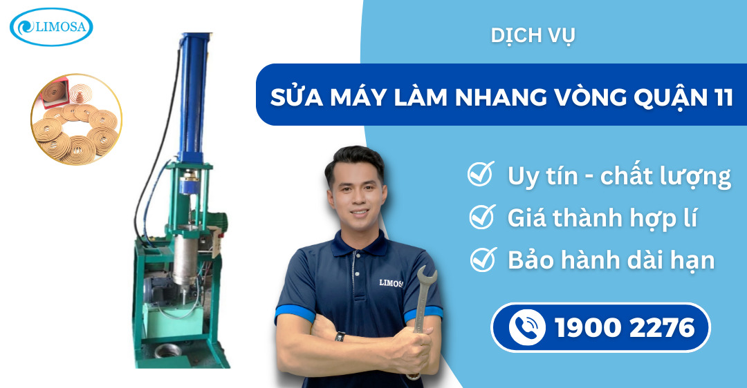 Sửa máy làm nhang vòng quận 11 Limosa