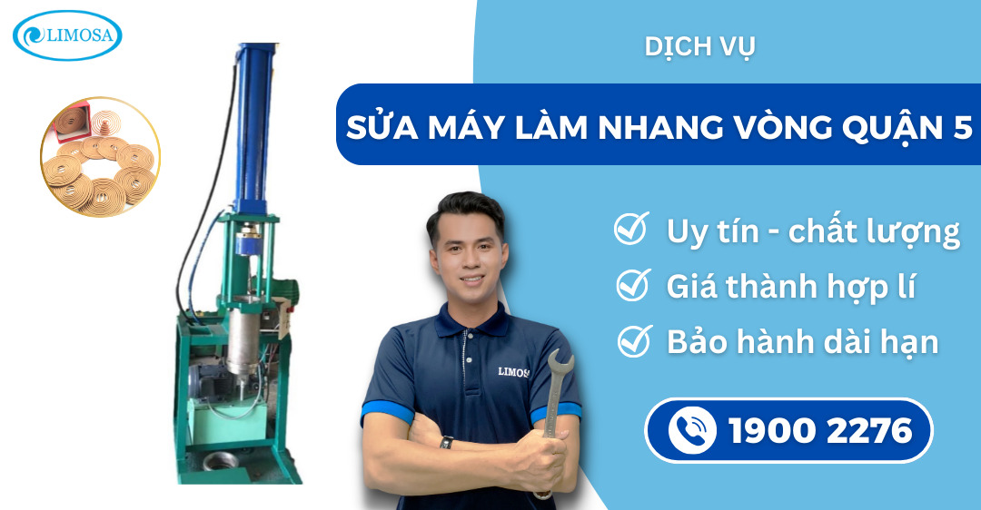 Sửa máy làm nhang vòng quận 5 Limosa
