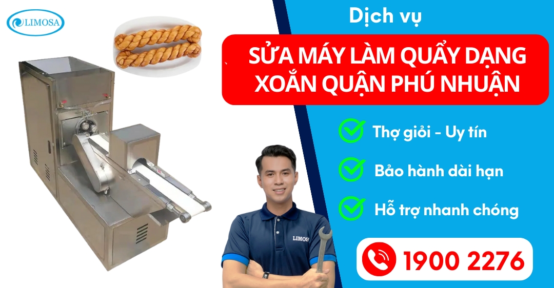 Sửa Máy Làm Quẩy Dạng Xoắn Quận Phú Nhuận Limosa