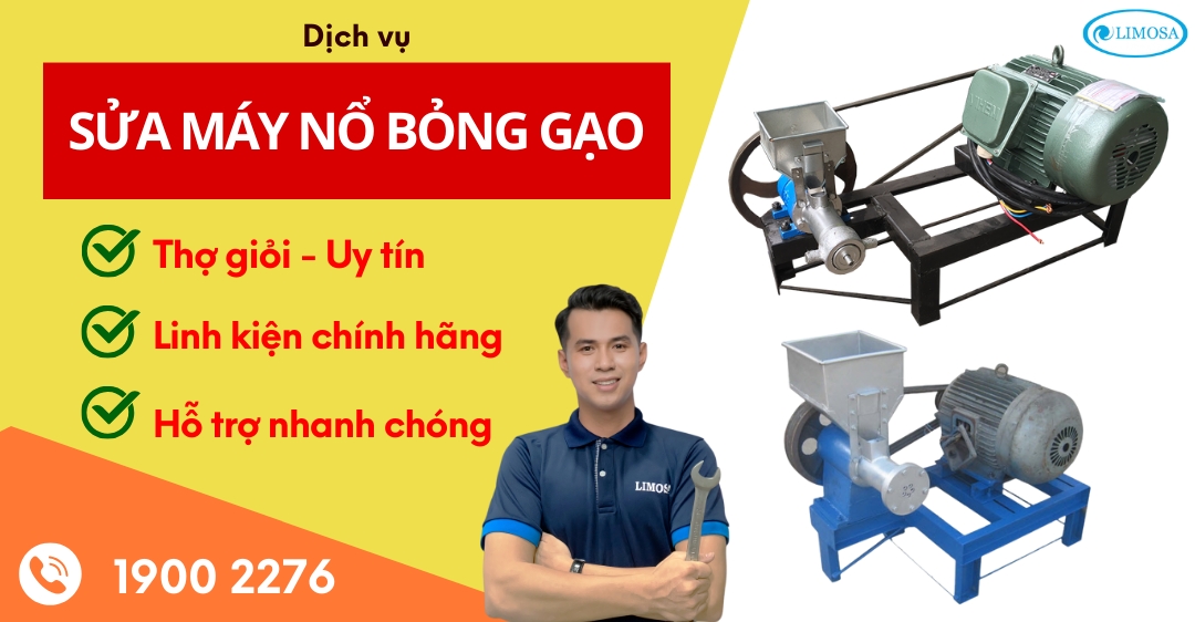 Sửa Máy Nổ Bỏng Gạo Limosa