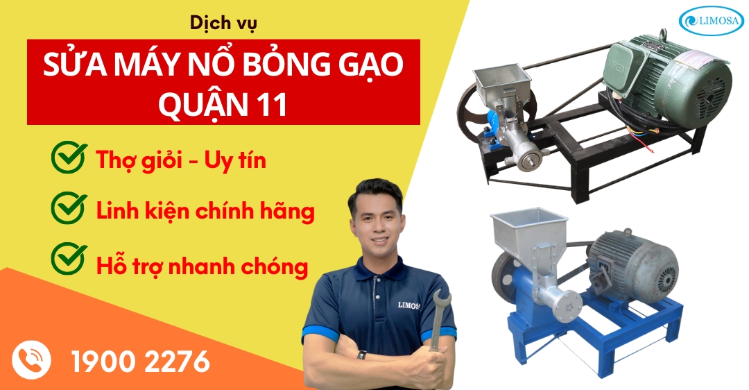 Sửa Máy Nổ Bỏng Gạo Quận 11 Limosa