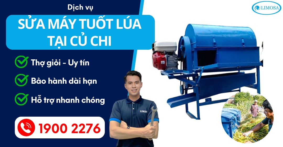 Sửa Máy Tuốt Lúa Tại Củ Chi Limosa