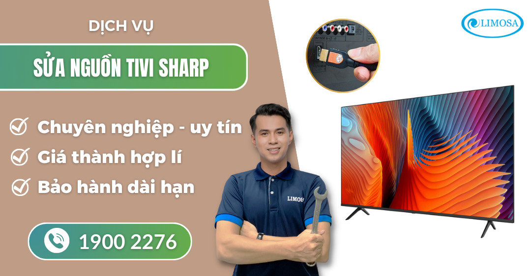 Sửa nguồn tivi Sharp Limosa