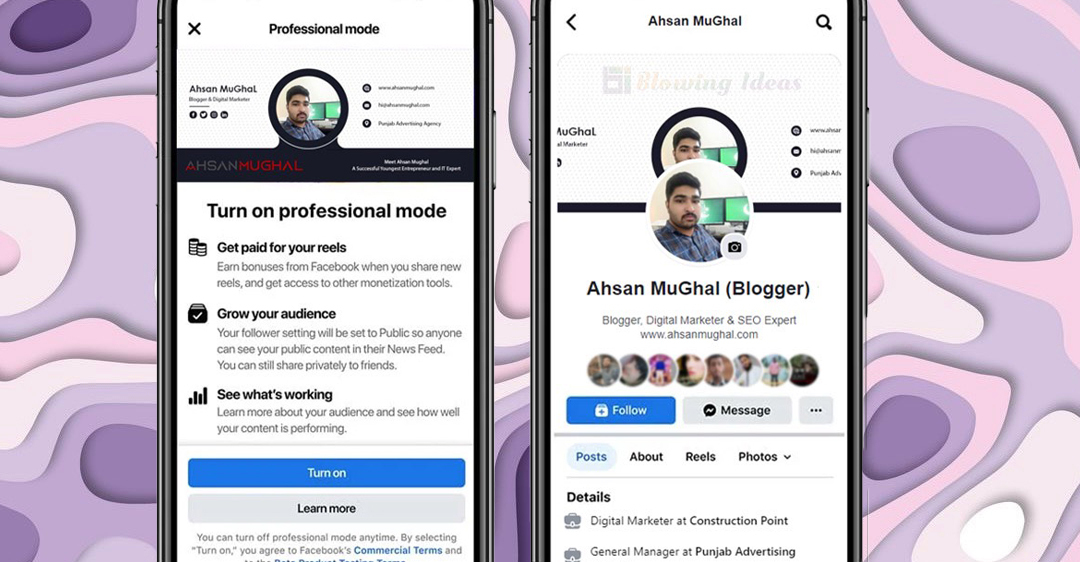 Cách bật chế độ chuyên nghiệp trên Facebook dành cho iPhone