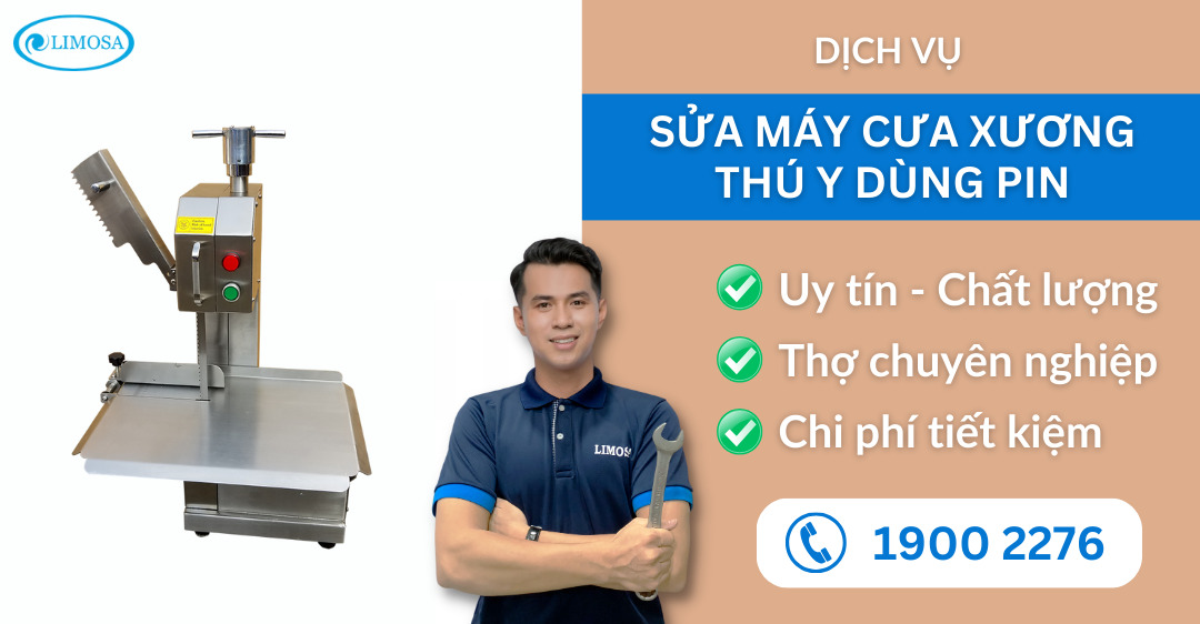 sửa máy cưa xương thú y dùng pin Limosa