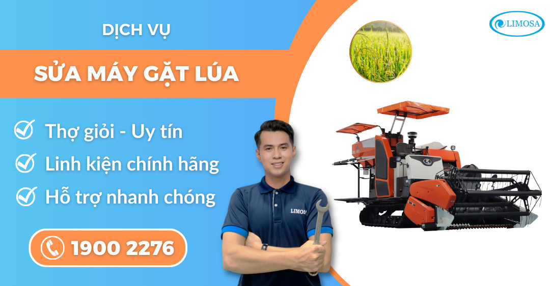 sửa máy gặt lúa Limosa