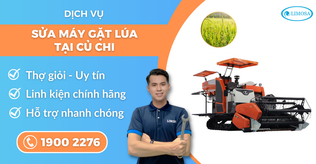 sửa máy gặt lúa tại Củ Chi Limosa