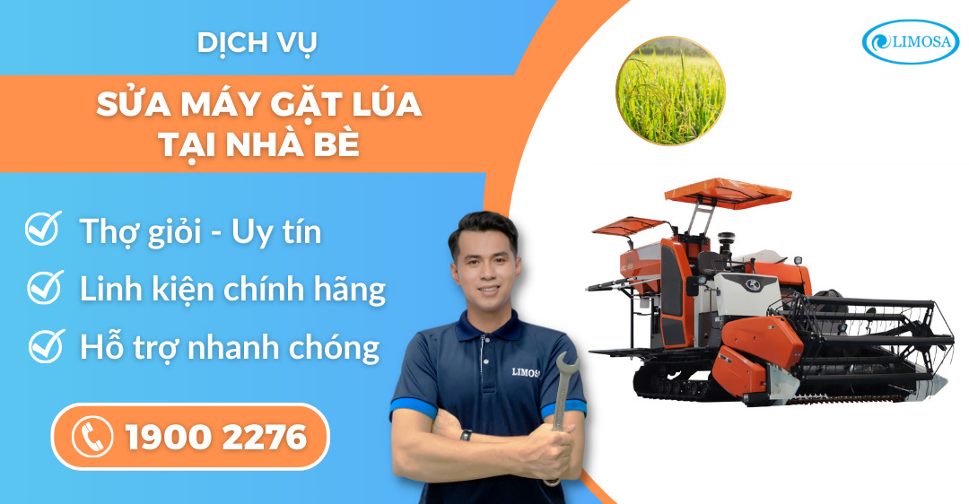sửa máy gặt lúa tại Nhà Bè Limosa