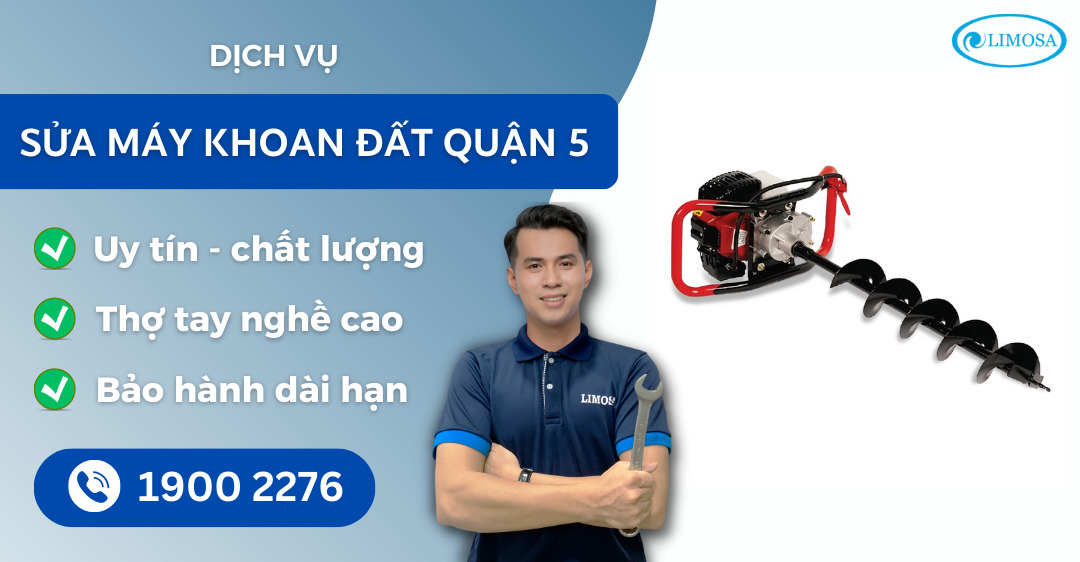 sửa máy khoan đất quận 5 Limosa