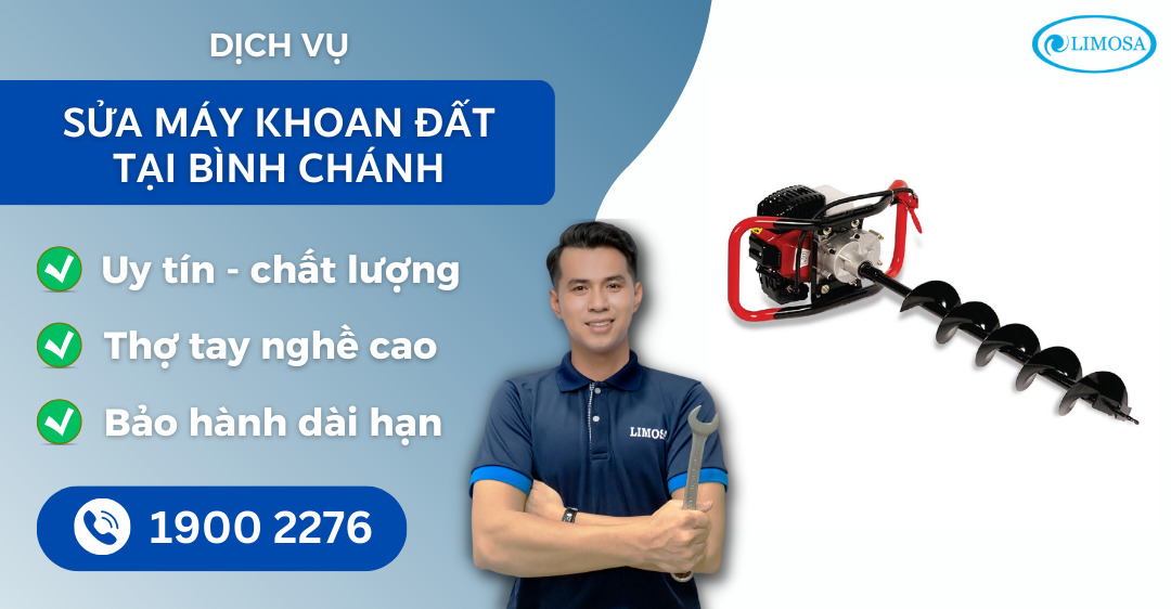 sửa máy khoan đất tại Bình Chánh Limosa