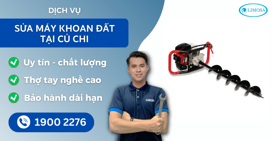 sửa máy khoan đất tại Củ Chi Limosa
