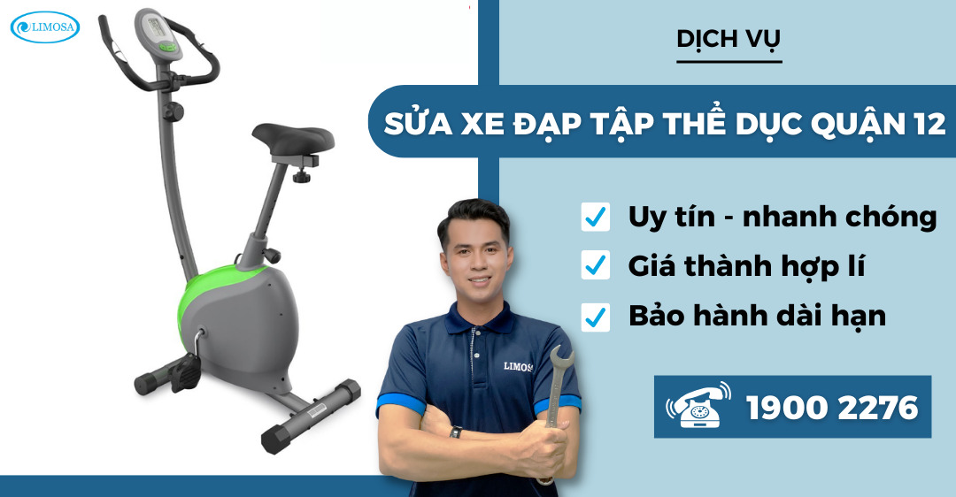 sửa xe đạp tập thể dục quận 12 Limosa