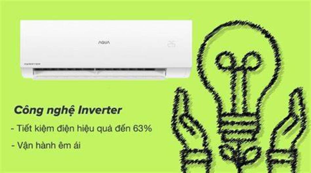 Tìm hiểu chung về máy lạnh Aqua Inverter 1 HP AQA-RUV10XAW