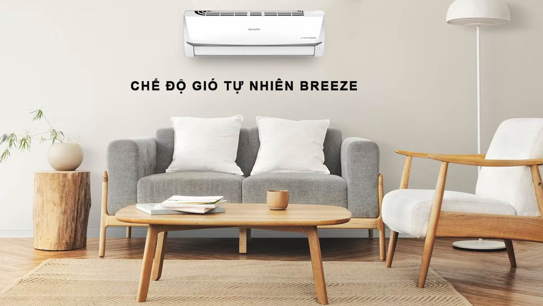 Chế độ Breeze (gió tự nhiên) trên máy lạnh Sharp