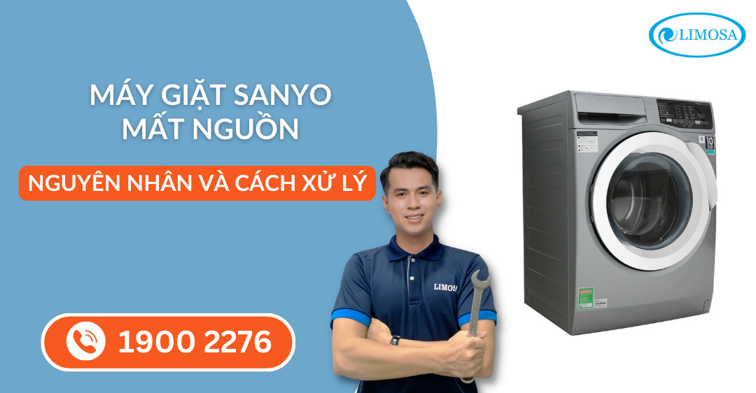 máy giặt Sanyo mất nguồn Limosa