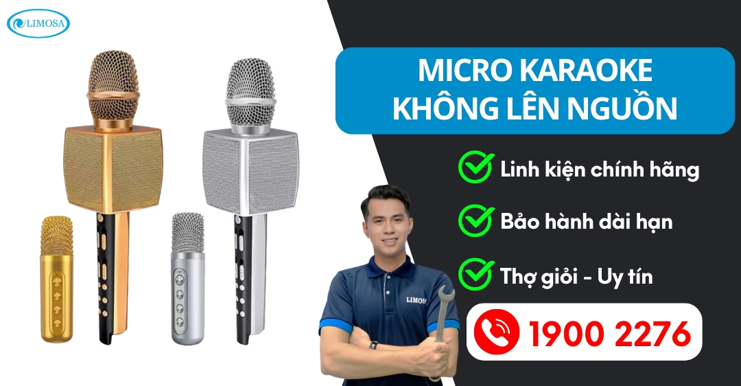 Micro Karaoke Không Lên Nguồn Limosa