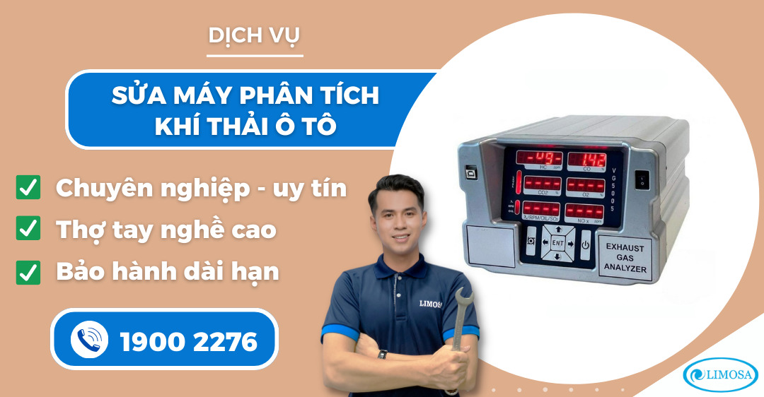 sửa máy phân tích khí thải ô tô Limosa