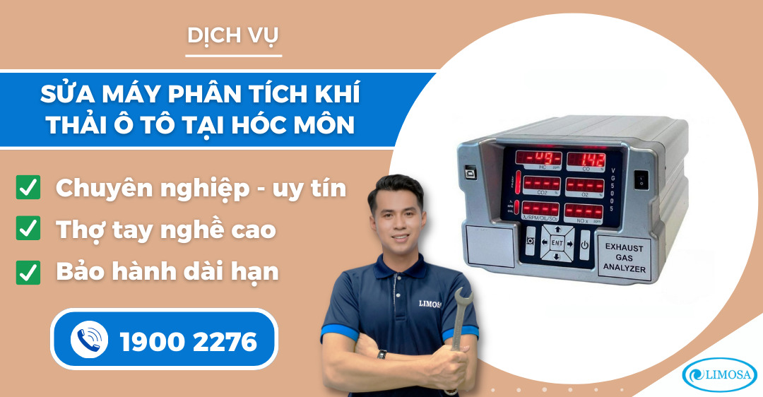 sửa máy phân tích khí thải ô tô tại Hóc Môn Limosa