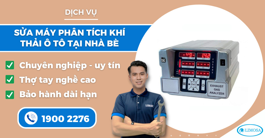 sửa máy phân tích khí thải ô tô tại Nhà Bè Limosa