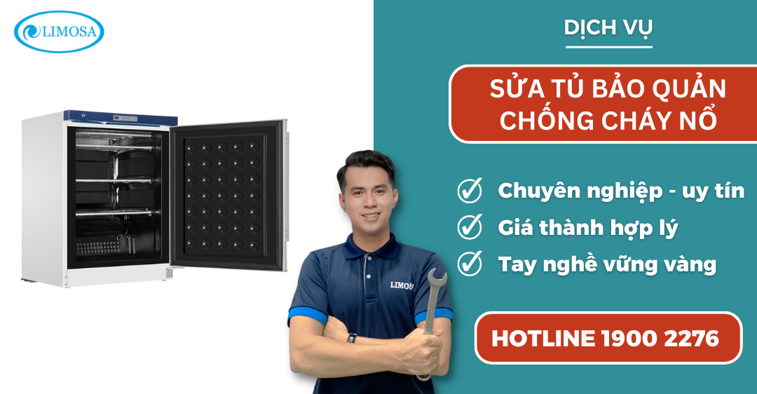 sửa tủ bảo quản chống cháy nổ Limosa