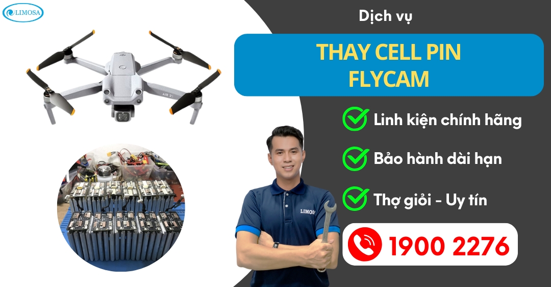 Thay Cell Pin Flycam Limosa