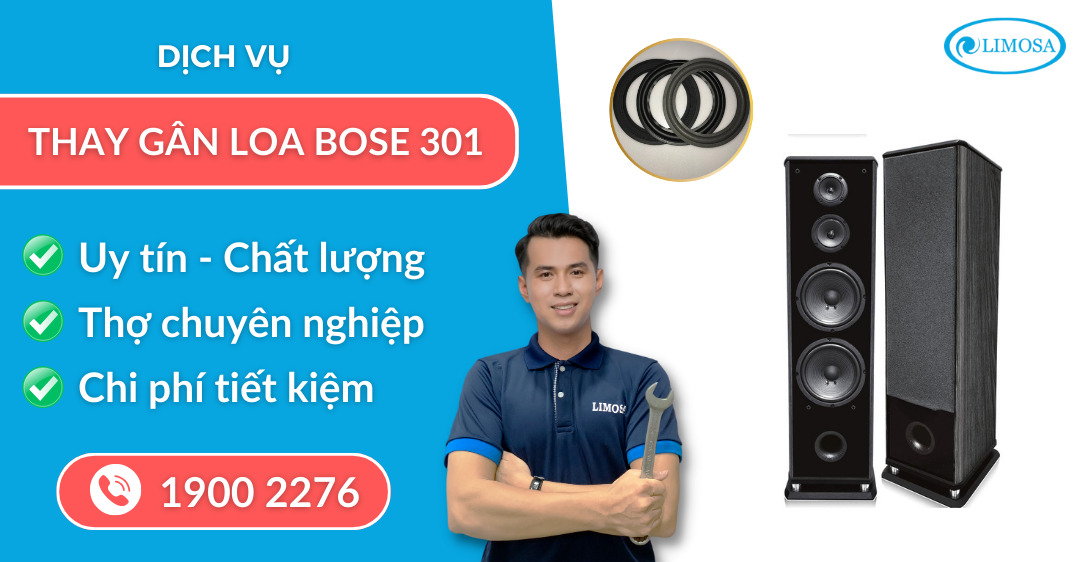 Thay gân loa Bose 301 Limosa