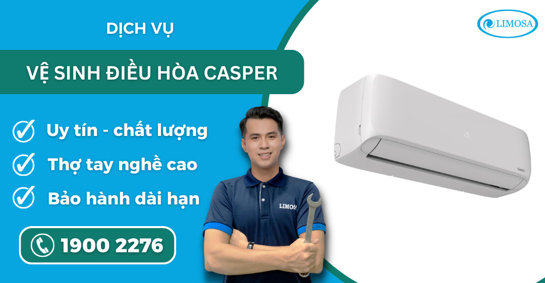 vệ sinh điều hòa Casper Limosa