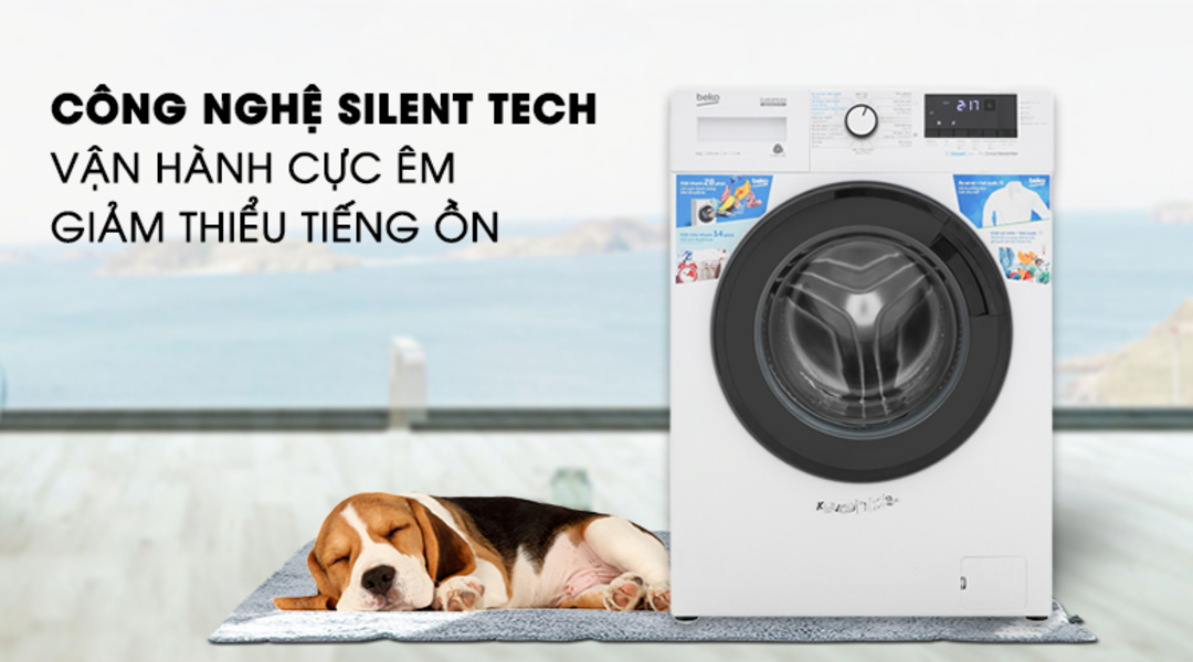 Máy giặt Beko 9kg lồng ngang Inverter WCV9612XB0ST