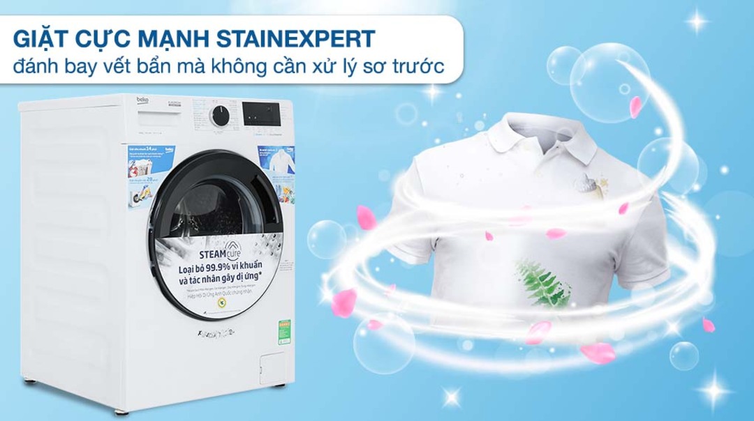 Máy giặt Beko Inverter 10 kg WCV10614XB0STW