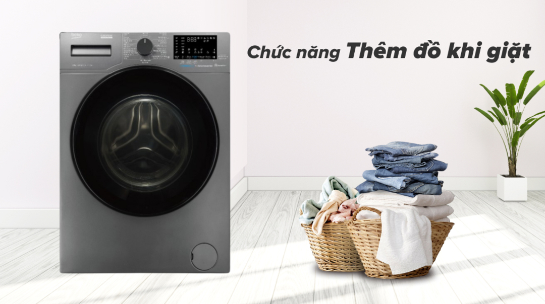 Máy giặt Beko Inverter 10 kg WCV10648XST