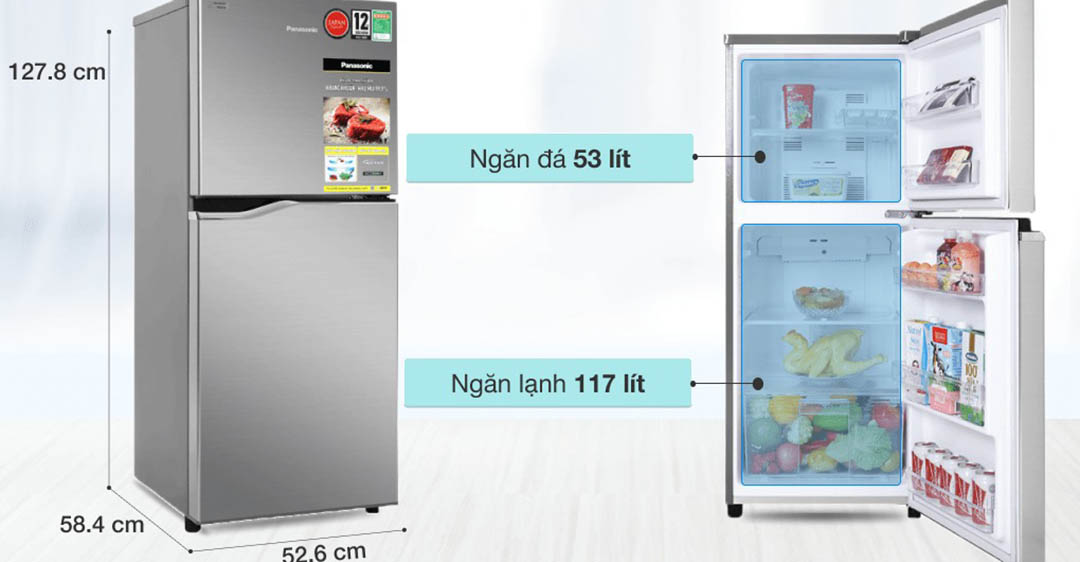 Tủ lạnh Panasonic Inverter 170 lít NR-BA190PPVN