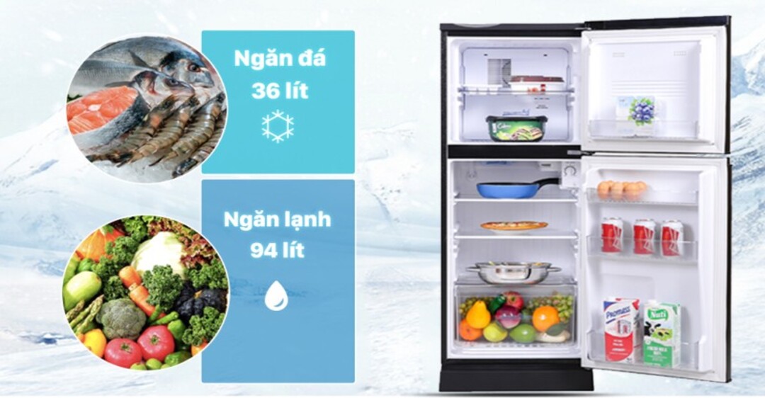 Tủ lạnh Aqua 130 lít AQR-T150FA(BS)