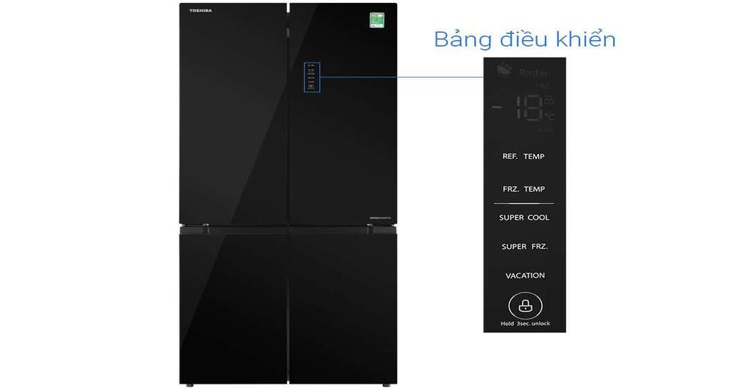 Tủ lạnh Toshiba Inverter 511 lít Multi Door GR-RF610WE-PGV(22)-XK