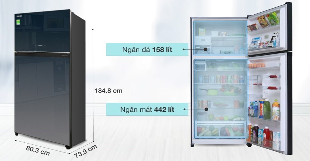 Tủ lạnh Toshiba Inverter 600 lít GR-WG66VDAZ